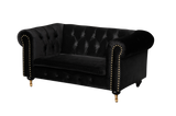 Shatana Home Claire Kid'S Sofa Black Velvet