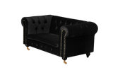 Shatana Home Claire Kid'S Sofa Black Velvet