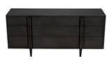 Noir Morten 9 Drawer Dresser GCON241P