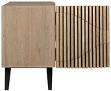 Noir Illusion Single Sideboard with Steel Base GCON244BW-1