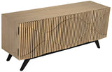 Noir Illusion Sideboard with Steel Base GCON244BW