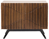 Noir Illusion Single Sideboard with Steel Base GCON244DW-1