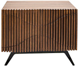 Noir Illusion Single Sideboard with Steel Base GCON244DW-1