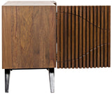 Noir Illusion Single Sideboard with Steel Base GCON244DW-1