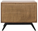 Noir Illusion Single Sideboard with Steel Base GCON244DW-1