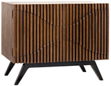 Noir Illusion Single Sideboard with Steel Base GCON244DW-1