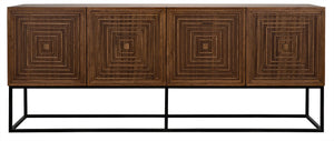 Noir Lanon Sideboard with Steel Base GCON289DW