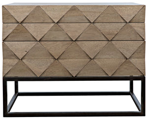 Noir Draco Sideboard with Steel Stand GCON301WAW