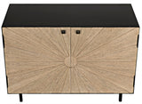 Noir Ray Sideboard with Steel Box GCON308BW