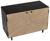 Noir Ray Sideboard with Steel Box GCON308BW