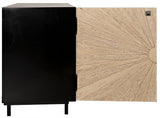 Noir Ray Sideboard with Steel Box GCON308BW