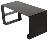 Noir Black Steel Desk GDES126MTB