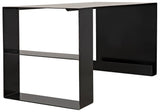 Noir Black Steel Desk GDES126MTB