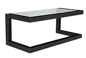 Noir Structure Metal Desk GDES143MT