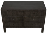 Noir Conrad 6 Drawer Dresser GDRE221P