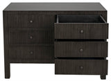 Noir Conrad 6 Drawer Dresser GDRE221P