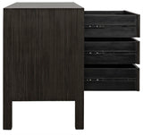 Noir Conrad 6 Drawer Dresser GDRE221P