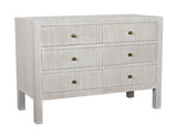 Noir Conrad 6 Drawer Dresser GDRE221WH