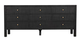 Noir Conrad 9 Drawer Dresser GDRE222P