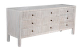 Noir Conrad 9 Drawer Dresser GDRE222WH