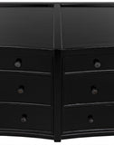 Noir Hampton 6 Drawer Dreser GDRE241HB-2