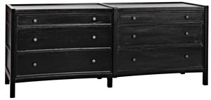 Noir Hampton 6 Drawer Dreser GDRE241HB-2