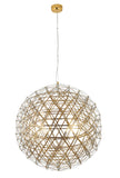 Bethel Gold LED Chandelier in Stainless Steel