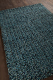Chandra Rugs Gems 100% Wool Hand-Woven Contemporary Shag Rug Grey/Blue 9' x 13'