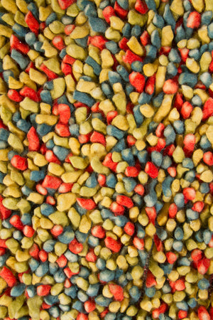 Chandra Rugs Gems 100% Wool Hand-Woven Contemporary Shag Rug Green/Blue/Red 9' x 13'