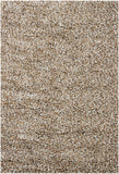 Chandra Rugs Gems 100% Wool Hand-Woven Contemporary Shag Rug Taupe/Ivory/Tan 9' x 13'
