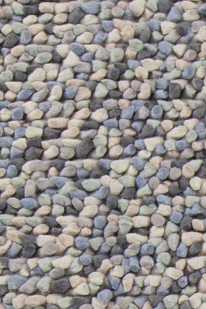 Chandra Rugs Gems 100% Wool Hand-Woven Contemporary Shag Rug Grey Multi 9' x 13'