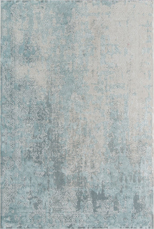 Momeni Genevieve GNV-2 Machine Made Traditional Distressed Design Indoor Area Rug Light Blue 8'11" x 12'6" GENEVGNV-2LBL8BC6