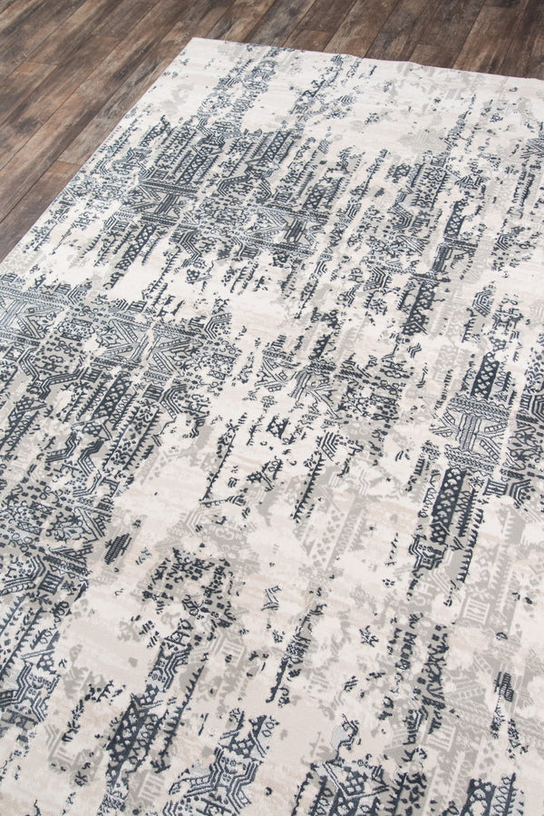 Momeni Genevieve GNV-4 Machine Made Traditional Distressed Design Indoor Area Rug Grey 8'11" x 12'6" GENEVGNV-4GRY8BC6