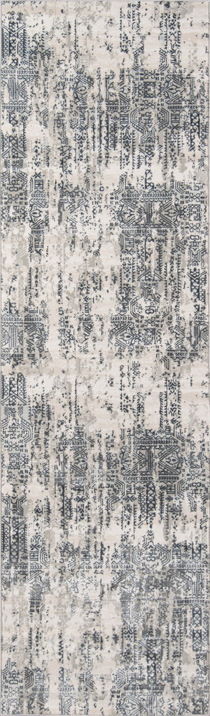 Momeni Genevieve GNV-4 Machine Made Traditional Distressed Design Indoor Area Rug Grey 8'11" x 12'6" GENEVGNV-4GRY8BC6