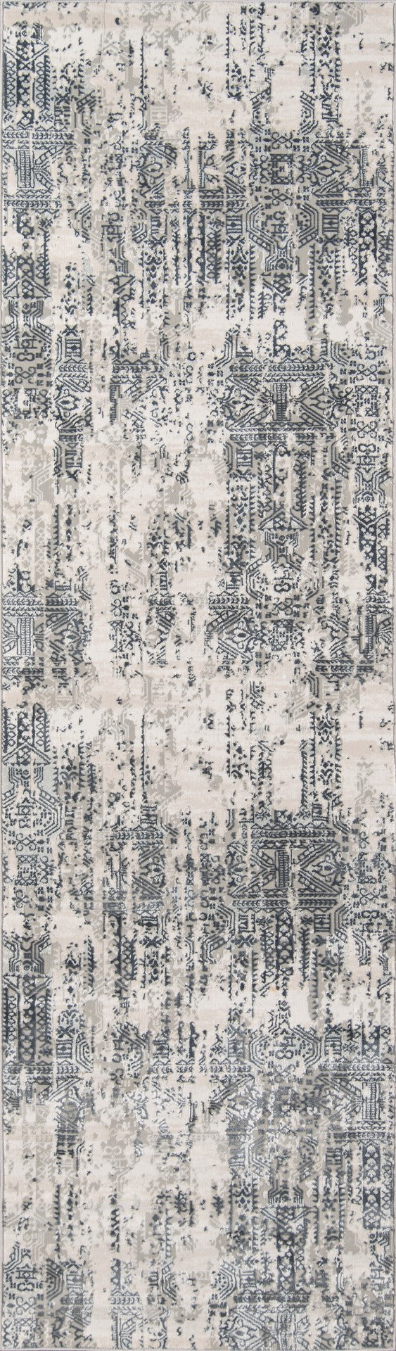 Momeni Genevieve GNV-4 Machine Made Traditional Distressed Design Indoor Area Rug Grey 8'11" x 12'6" GENEVGNV-4GRY8BC6