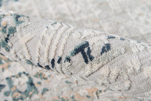 Momeni Genevieve GNV-4 Machine Made Traditional Distressed Design Indoor Area Rug Silver 8'11" x 12'6" GENEVGNV-4SVL8BC6