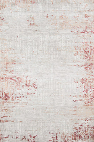 Momeni Genevieve GNV-5 Machine Made Traditional Distressed Design Indoor Area Rug Red 8'11" x 12'6" GENEVGNV-5RED8BC6