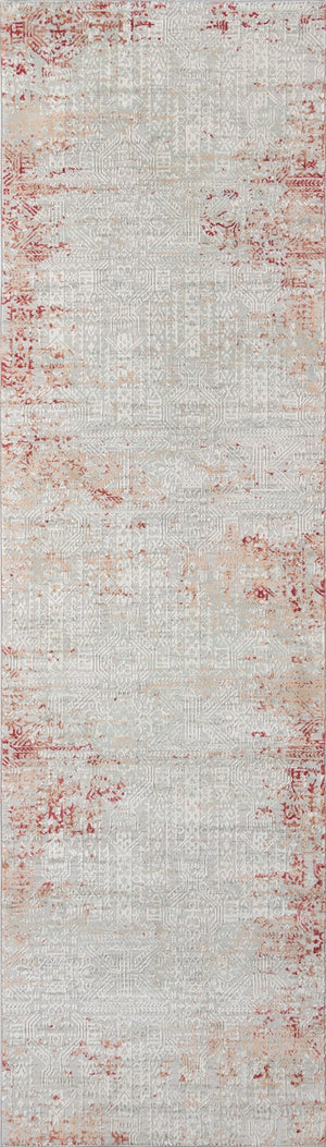 Momeni Genevieve GNV-5 Machine Made Traditional Distressed Design Indoor Area Rug Red 8'11" x 12'6" GENEVGNV-5RED8BC6