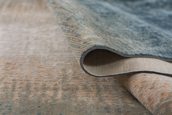 Momeni Genevieve GNV-8 Machine Made Contemporary Ombre Indoor Area Rug Blue 8'11" x 12'6" GENEVGNV-8BLU8BC6