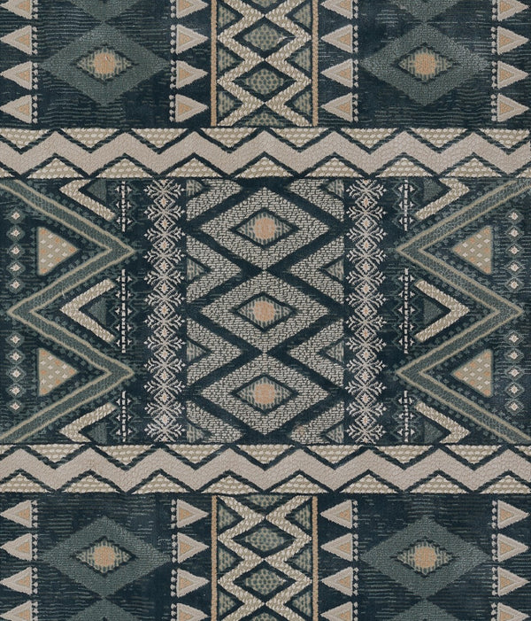 Momeni Genevieve GNV-9 Machine Made Contemporary Southwestern Indoor Area Rug Blue 8'11" x 12'6" GENEVGNV-9BLU8BC6