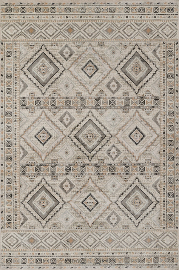 Momeni Genevieve GNV10 Machine Made Traditional Geometric Indoor Area Rug Ivory 8'11" x 12'6" GENEVGNV10IVY8BC6