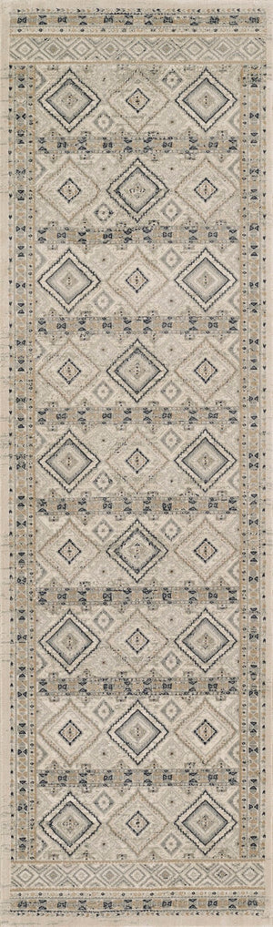 Momeni Genevieve GNV10 Machine Made Traditional Geometric Indoor Area Rug Ivory 8'11" x 12'6" GENEVGNV10IVY8BC6