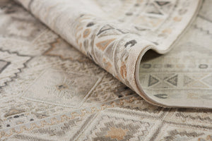 Momeni Genevieve GNV10 Machine Made Traditional Geometric Indoor Area Rug Ivory 8'11" x 12'6" GENEVGNV10IVY8BC6