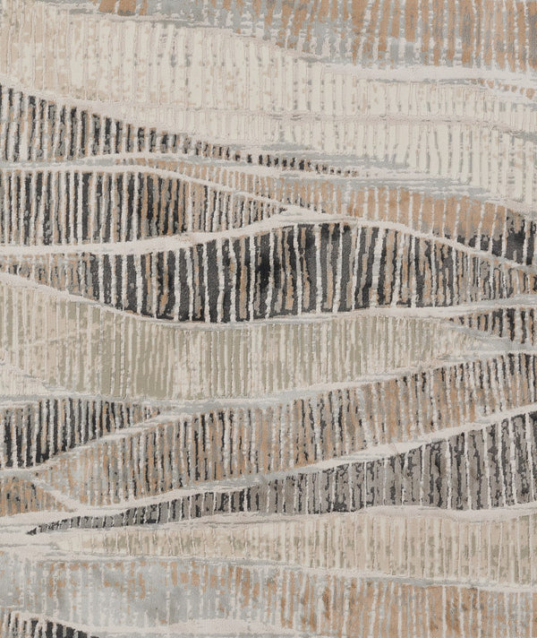 Momeni Genevieve GNV11 Machine Made Contemporary Abstract Indoor Area Rug Grey 8'11" x 12'6" GENEVGNV11GRY8BC6