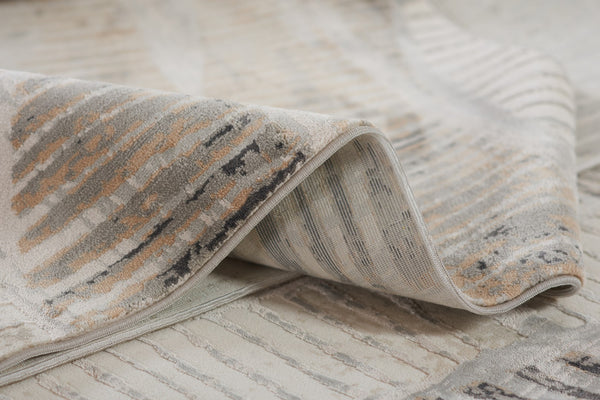 Momeni Genevieve GNV11 Machine Made Contemporary Abstract Indoor Area Rug Grey 8'11" x 12'6" GENEVGNV11GRY8BC6