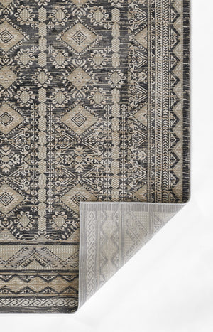 Momeni Genevieve GNV12 Machine Made Southwestern Geometric Indoor Area Rug Charcoal 8'11" x 12'6" GENEVGNV12CHR8BC6