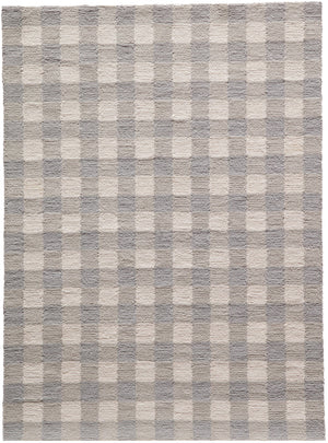 Momeni Geo GEO31 Hand Hooked Contemporary Geometric Indoor Area Rug Grey 7'6" x 9'6" GEO00GEO31GRY7696