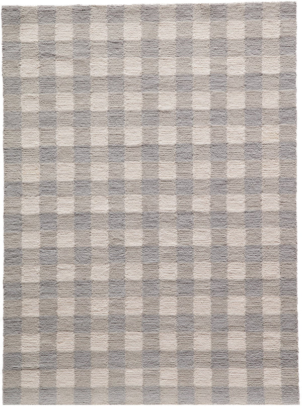 Momeni Geo GEO31 Hand Hooked Contemporary Geometric Indoor Area Rug Grey 7'6" x 9'6" GEO00GEO31GRY7696