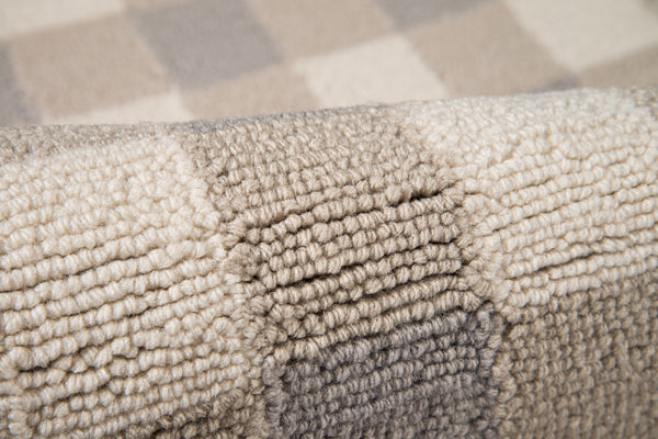 Momeni Geo GEO31 Hand Hooked Contemporary Geometric Indoor Area Rug Grey 7'6" x 9'6" GEO00GEO31GRY7696