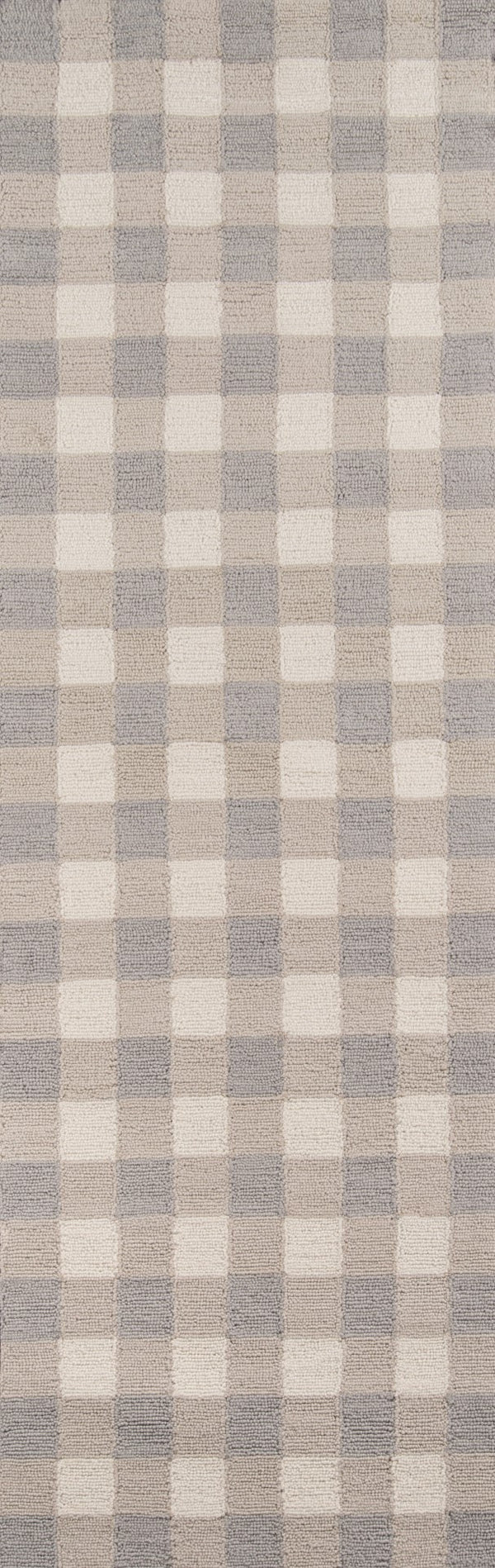 Momeni Geo GEO31 Hand Hooked Contemporary Geometric Indoor Area Rug Grey 7'6" x 9'6" GEO00GEO31GRY7696